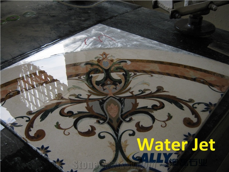 Marble Waterjet Medallion Flooring Patterns,Marble Medallion,Waterjet Medallion,Waterjet Marble Medallion, Dark Emperador Brown Marble Waterjet Medallions