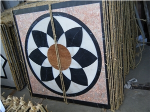 Marble Waterjet Pattern Tiles,Marble Floor Medallion Tiles,Stone Waterjet Medallion