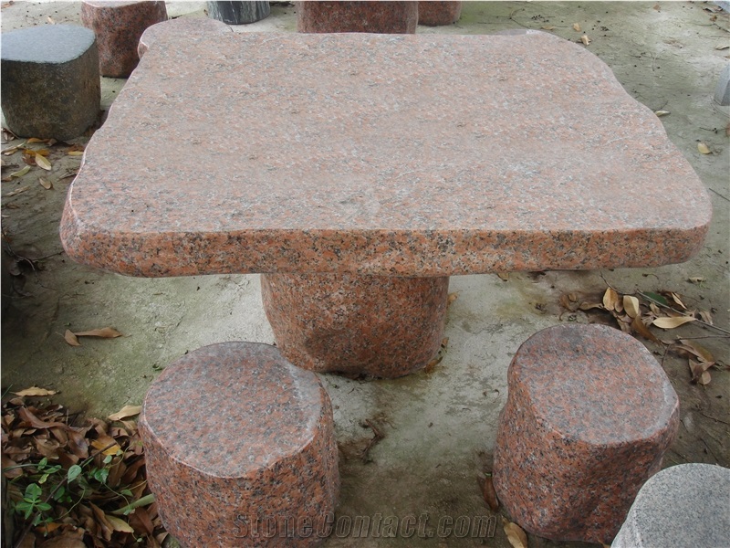 Multicolor Granite Tables&Chairs