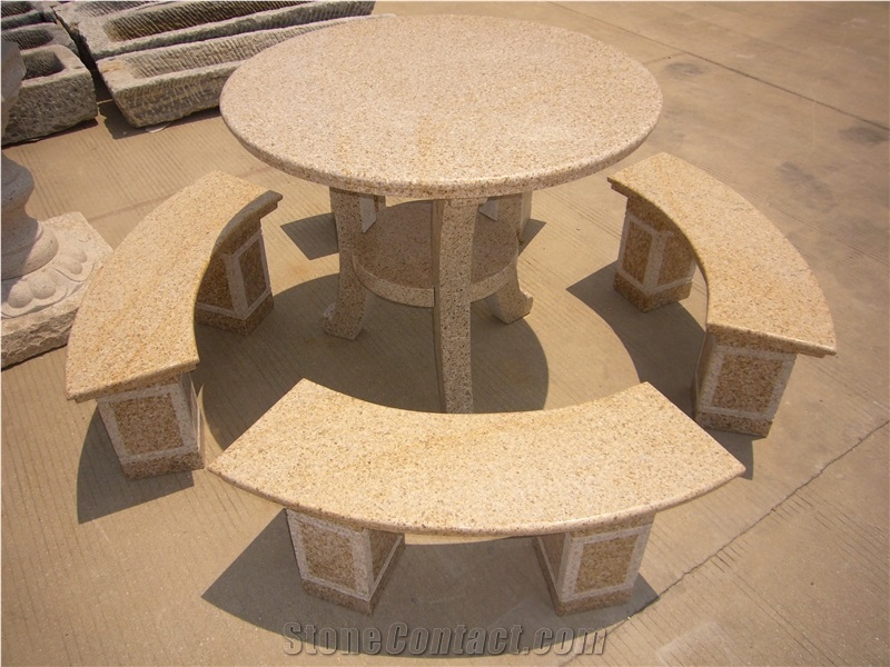 Multicolor Granite Tables&Chairs