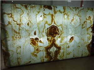 Onyx Composite Slabs, Iran White Onyx