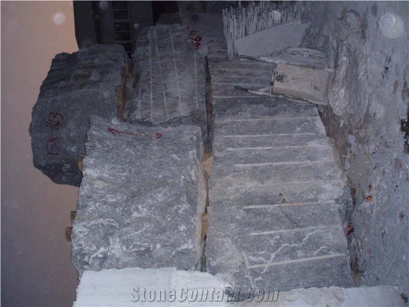 Overloard Flower Grey Marble Block