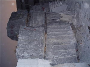 Overloard Flower Grey Marble Block