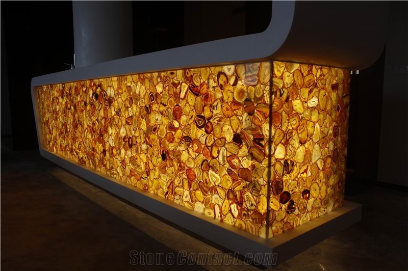 Semiprecious Gemstone Series,Elegant/Luxury/Backlit/Transparent Amethyst Semiprecious Stone/Composited Slabs/Tiles/Wall Covering/Interior Decoration for Kitchen/Background/Counter Top/Wholesaler