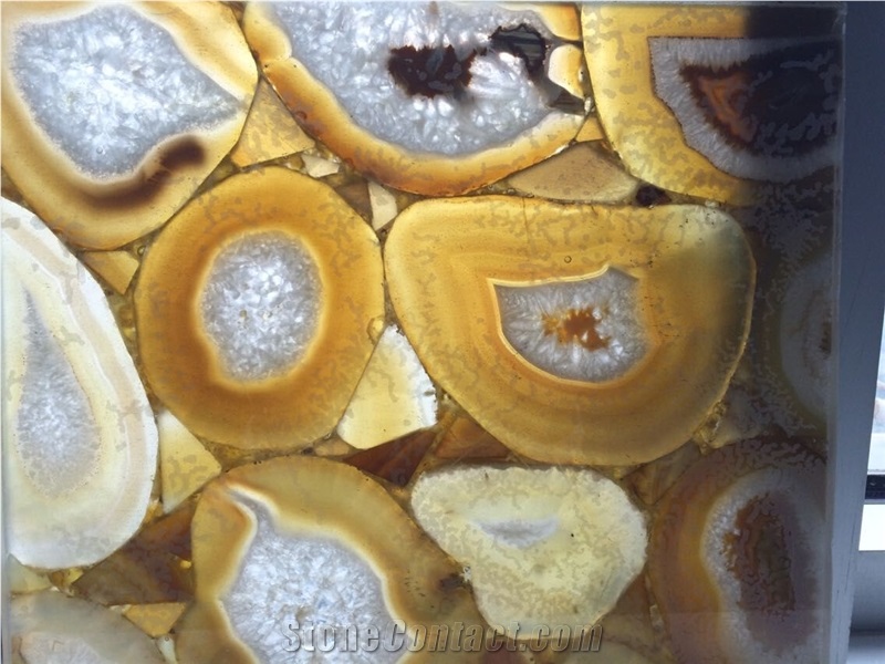 Semiprecious Gemstone Series,Elegant/Luxury/Backlit/Transparent Amethyst Semiprecious Stone/Composited Slabs/Tiles/Wall Covering/Interior Decoration for Kitchen/Background/Counter Top/Wholesaler