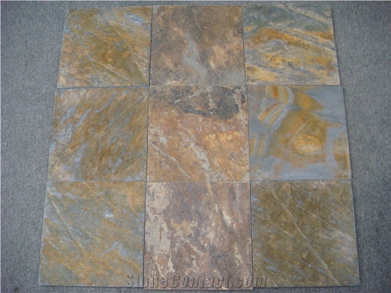 Slate Tiles, Slate Flooring, Slate Floor Tile on Sale, Rusty Slate Slabs & Tiles