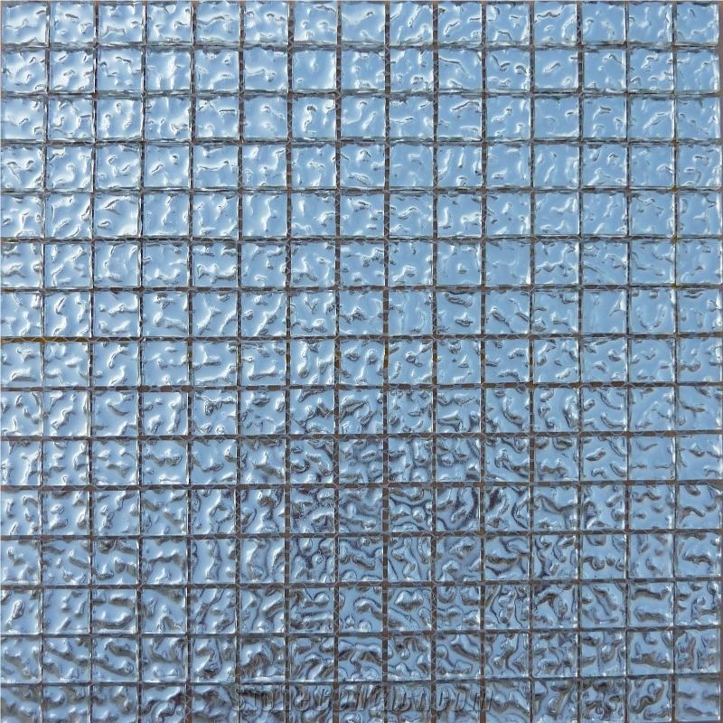 Sliver Glass Mix Marble Mosaic,Sliver Mosaic Pattern