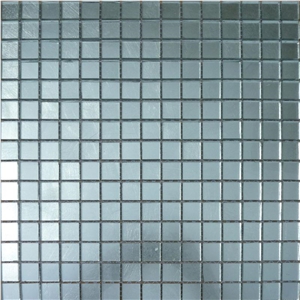 Sliver Glass Mix Marble Mosaic,Sliver Mosaic Pattern