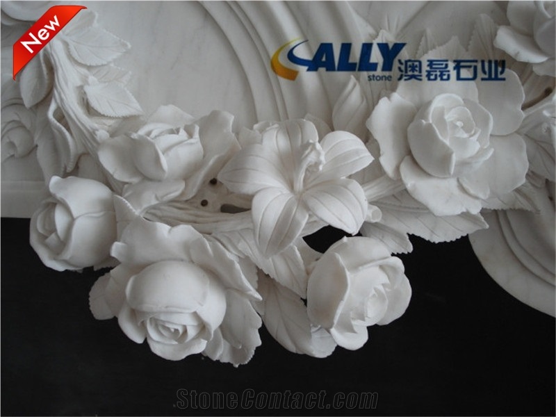 White Jade Marble Fireplace, White Marble Carving Fireplace,Marble Fireplace,Fireplace Mantel, Fireplace Surround