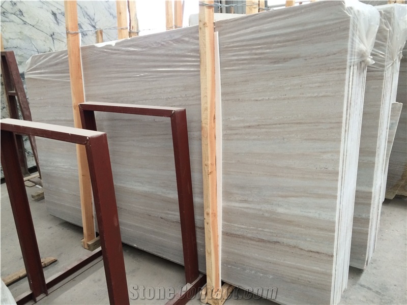 Wooden Crystal Marble Slab, China Pink Marble