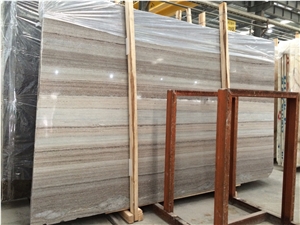 Wooden Crystal Marble Slab, China Pink Marble