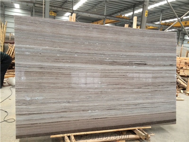 Wooden Crystal Marble Slab, China Pink Marble