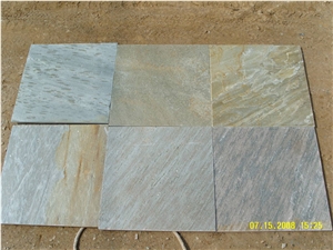 Yellow Slate Tiles, Slate Flooring, Slate Floor Tile on Sale, Rusty Slate Slabs & Tiles