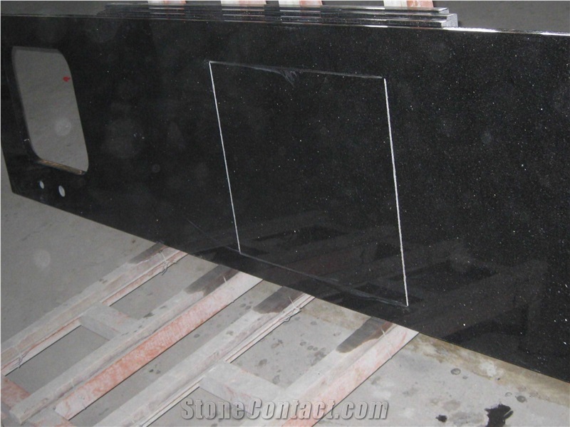 Black Galaxy Granite Kitchen Countertops/Worktops