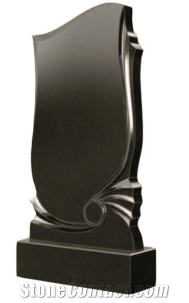 Black Granite Monument Me-514,Shanxi Black European/Russian Style Tombstones,Fengzhen Black Headstones