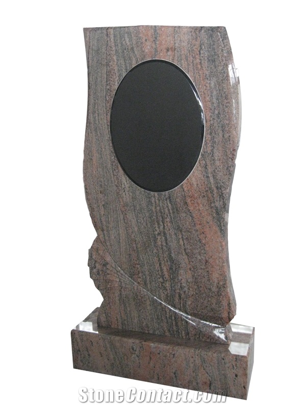 Multicolor Red Granite Tombstones,Red Granite Monuments Headstones with Shadow Carving Tile/Plate