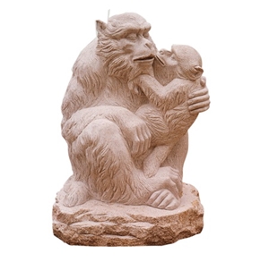 Stone Landscape Monkey Garden Sculptures,Granite Handcarved Gorilla Animal Statue Stone Landscape Monkey Garden Sculptures,Granite Handcarved Gorilla Animal Statue