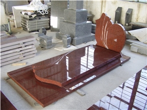 Tombstone & Monument Design,Indian Red Granite Monument,Imperial Red Tombstone,Carving Headstone,China Tombstone & Monument Supplier