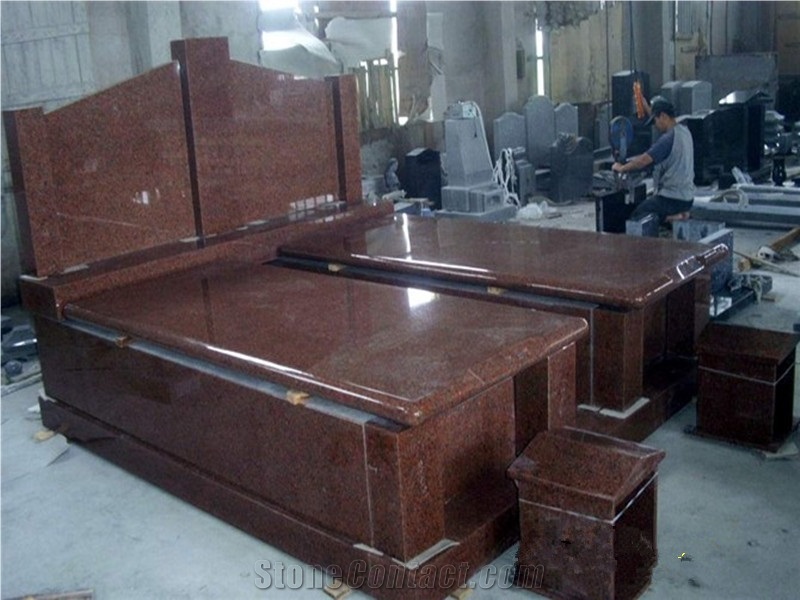 Tombstone & Monument Design,Indian Red Granite Monument,Imperial Red Tombstone,Carving Headstone,China Tombstone & Monument Supplier
