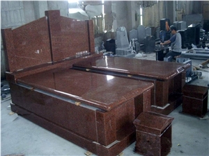 Tombstone & Monument Design,Indian Red Granite Monument,Imperial Red Tombstone,Carving Headstone,China Tombstone & Monument Supplier