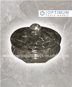 Black Zebra Marble Bathroom Accessories