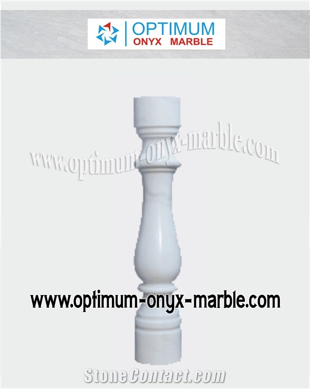 Marble Balustrade - Afghan White
