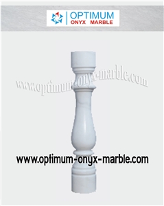 Marble Balustrade - Afghan White Marble Balustrade - Afghan White