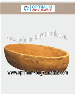 Marble Bath Tub - Indus Gold