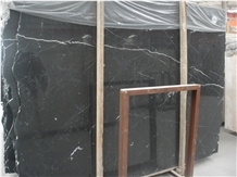 China Marquina Black Marble Slabs & Tiles