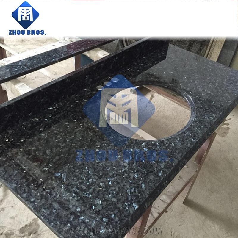 2cm Thickness 49"X22" Blue Pearl Granite Countertop, Kitchen Top,Bathroom Countertopsl