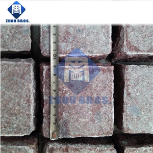 Egypt Red Porphyry Granite Cube Stone/Pavers