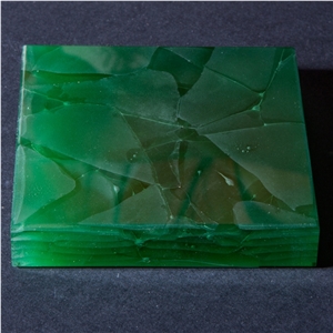 Melt Crystal Jadetranslucent Decorative China White Artificial Onyx Tiles & Slabs for Bath Tops