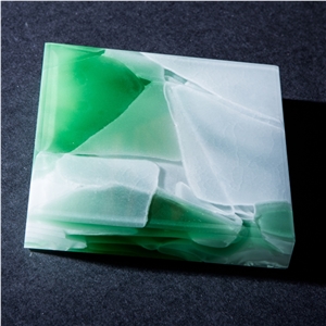 Translucent Melt Crystal Jade Stone China Multicolor Artificial Stone Tiles & Slabs for Tabletops