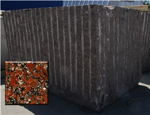 Rosso Santiago Granite Tiles & Slabs, Red Ukraine Granite Tiles & Slabs