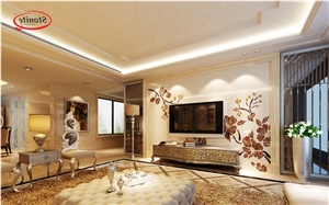 China Artificial Black Marble Tiles & Slabs