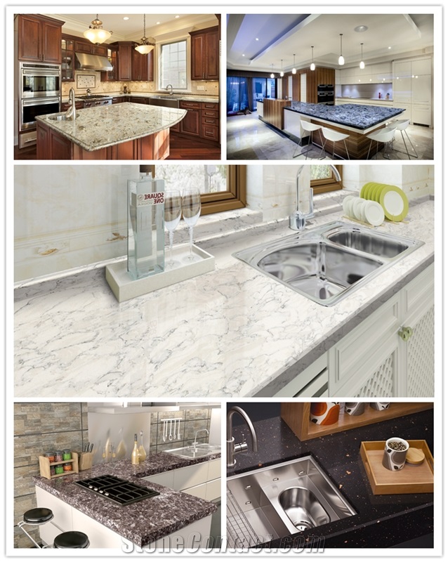 Lg White with Grey Moving Veins Quartz Stone Tiles & Slabs