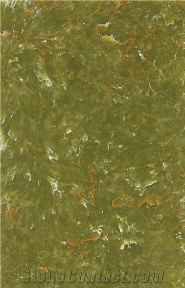 Onyx Green Quartz Stone Tiles for Kithcen Worktops Bench Tops Cambria Color
