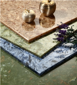 Onyx Green Quartz Stone Tiles for Kithcen Worktops Bench Tops Cambria Color