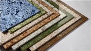 Onyx Green Quartz Stone Tiles for Kithcen Worktops Bench Tops Cambria Color