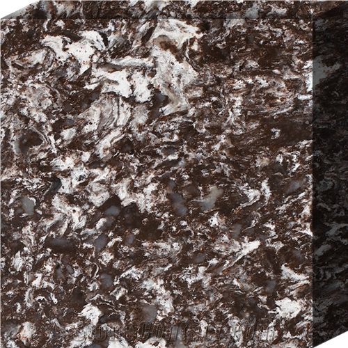 Quartz Surface Moving Pattern Brown Kylin