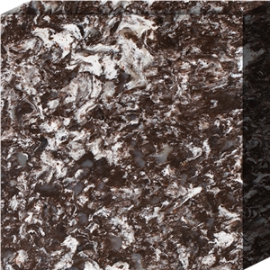 Quartz Surface Moving Pattern Brown Kylin