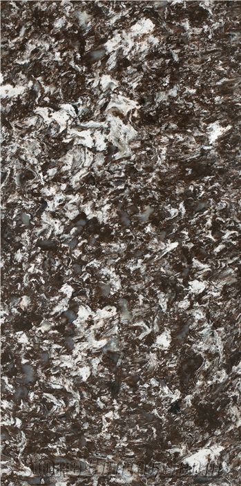 Quartz Surface Moving Pattern Brown Kylin