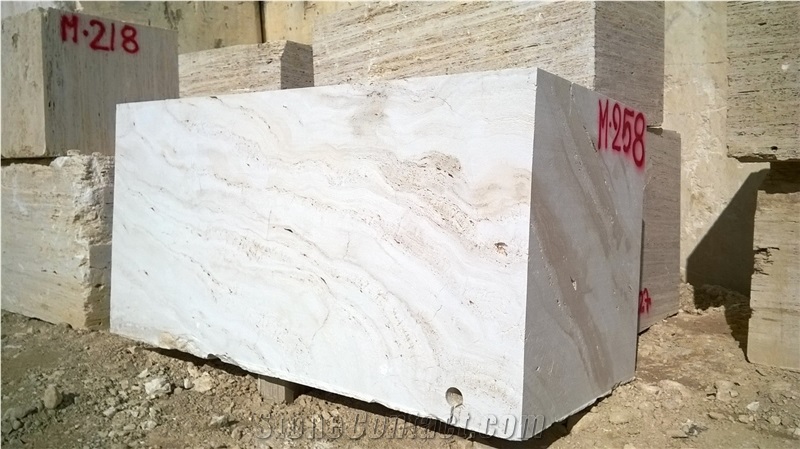 Travertino Nuvolato Blocks