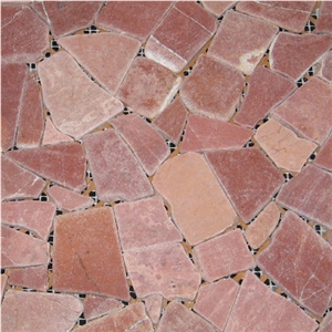 Crushed Marble Stone Mosaic Tumbled