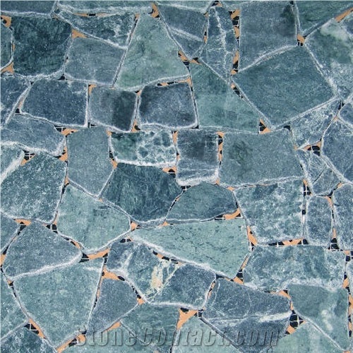 Crushed Marble Stone Mosaic Tumbled