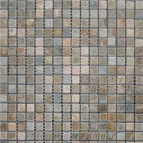 Quartzite Mosaic Tumbled Salsa