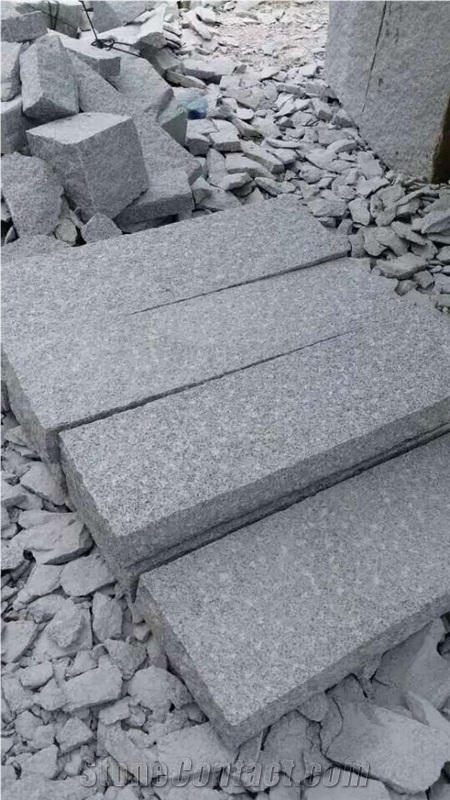 China G603 Grey Granite Kerbstone with Rough Pick, Pine Apple,Curbs, G603 Grey Granite Kerbs