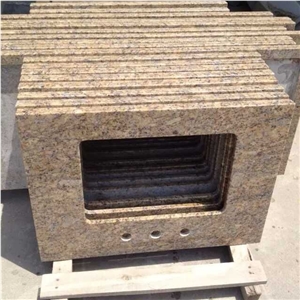 Giallo Santa Cecilia Granite Vanities Tops, Granite Bath Counter Tops, Granite Bar Tops