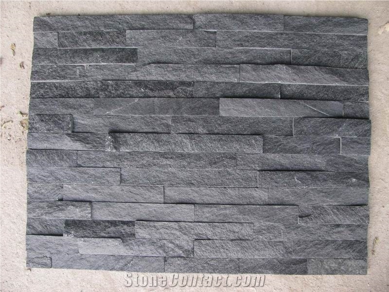 Grey Slate Cultural Stone, Wall Cladding, Stacked Stone Veneer