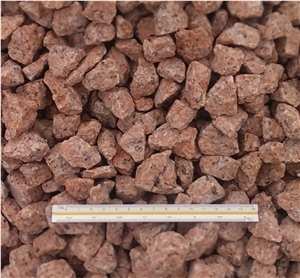 Dark Red Granite Machined Gravels